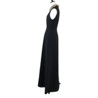 Dior Pearl &chain Embroidered Lace Collar Silk Mixed Wool Dress — view 2