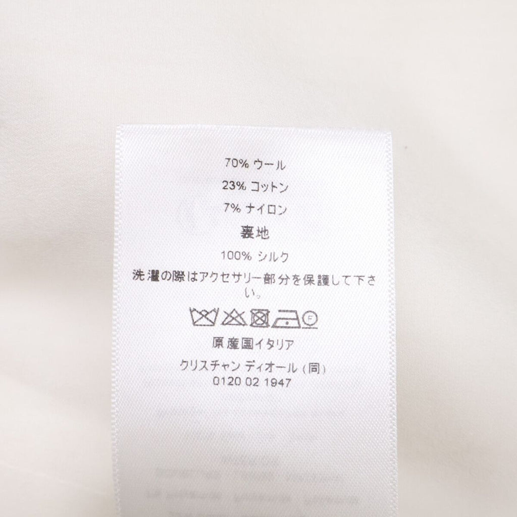 Dior Virgin Wool & Cotton Blend Cles Color Cropped Jacket — view 7