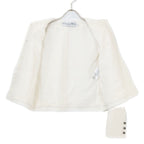 Dior Virgin Wool & Cotton Blend Cles Color Cropped Jacket — view 4