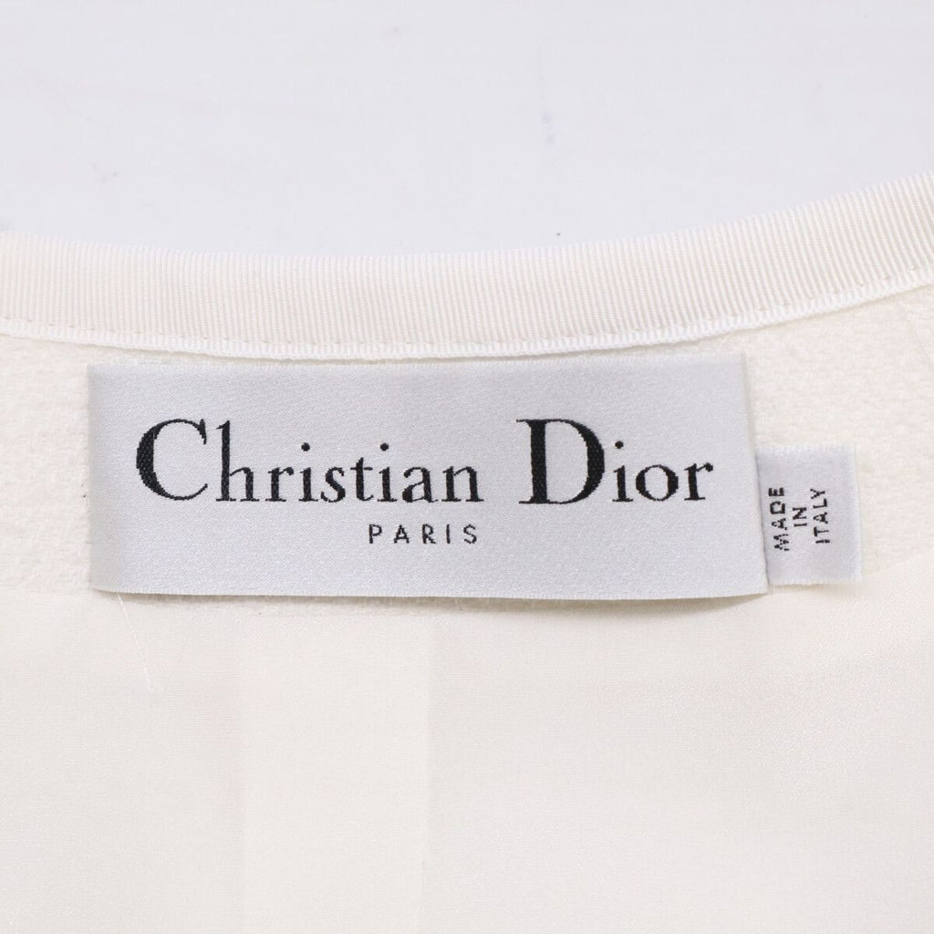 Dior Virgin Wool & Cotton Blend Cles Color Cropped Jacket — view 5