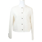 Dior Virgin Wool & Cotton Blend Cles Color Cropped Jacket