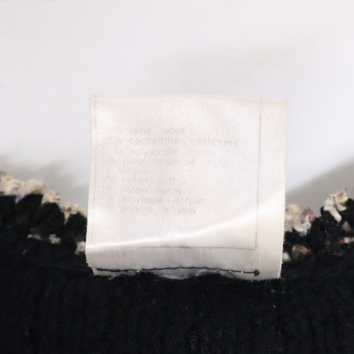 Chanel Zip Up Tweed Collarless Jacket 48 — view 5