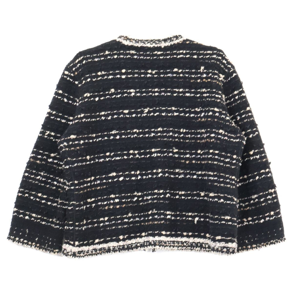 Chanel Zip Up Tweed Collarless Jacket 48 — view 2