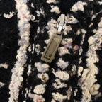 Chanel Zip Up Tweed Collarless Jacket 48 — view 7