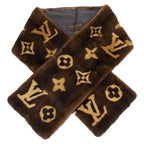 Louis Vuitton Monogram Mink Scarf