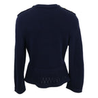 Chanel 21c CC Logo Button Peplum Knit Sweater 38 — view 2
