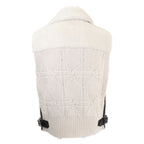 Dior Lambskin Shearling Fur Cashmere Knit Cut Replacement Vest — view 2