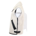 Dior Lambskin Shearling Fur Cashmere Knit Cut Replacement Vest — view 3