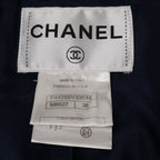 Chanel CC Logo Button Fleece Color Tweed Double Jacket 38 — view 5
