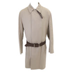 Hermes Wool Leather with Belt Trench 50