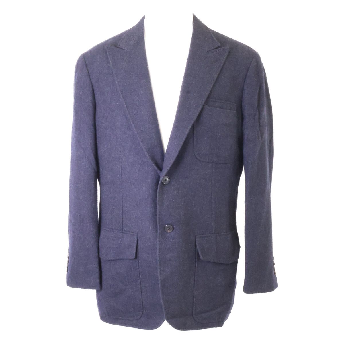 Hermes Belle Vest Cashmere Herringbone Tailored Jacket 52