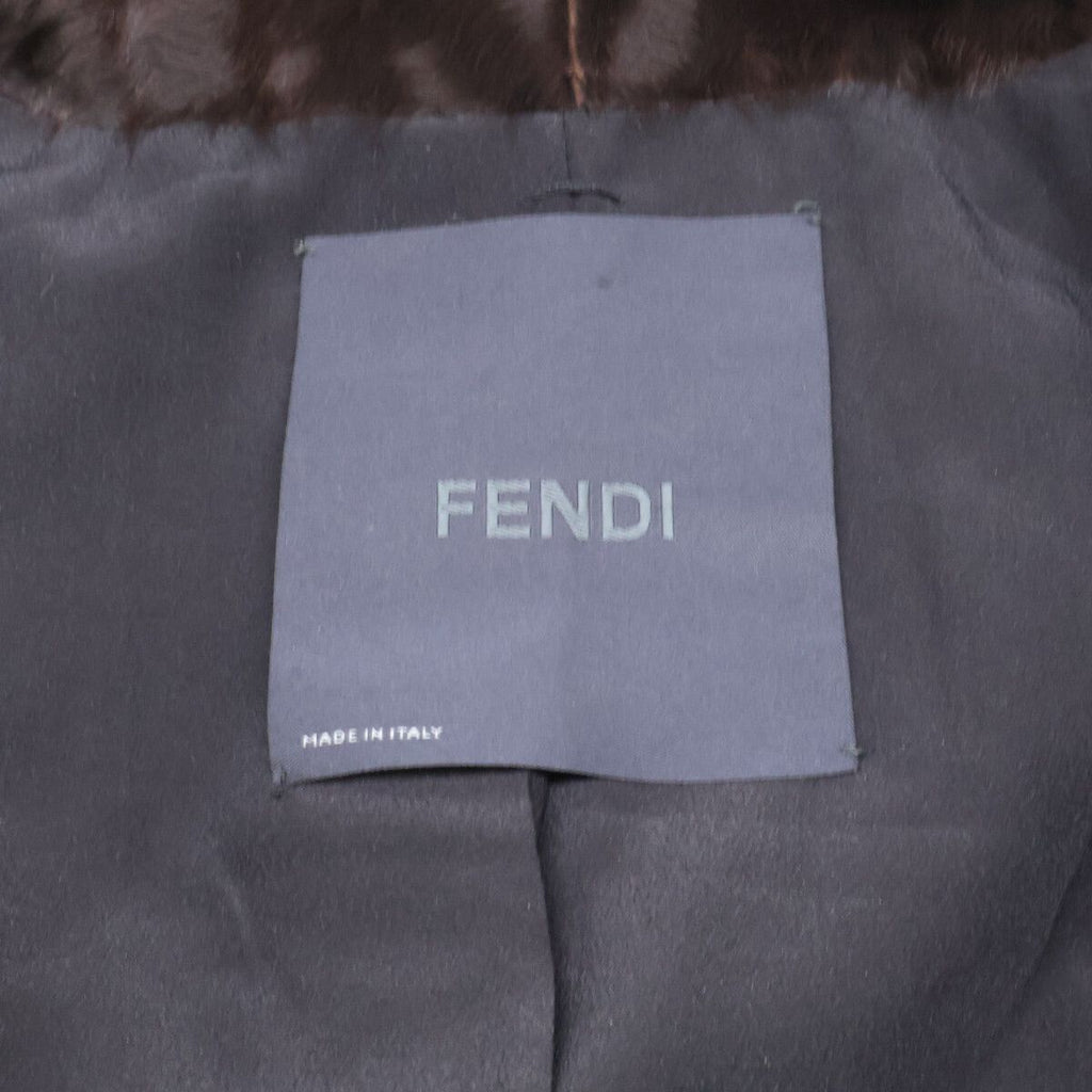 Fendi Calf Hair Lamb Mink Coat 38 — view 5