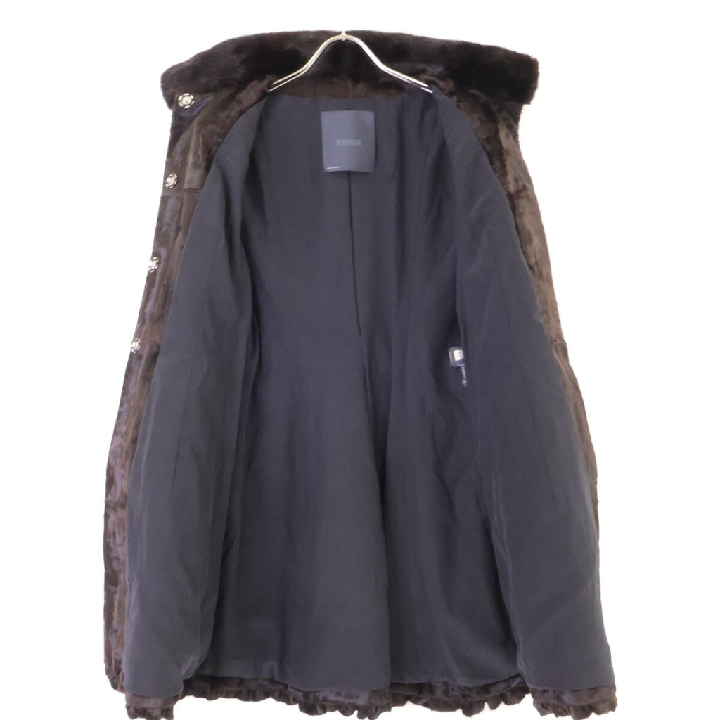 Fendi Calf Hair Lamb Mink Coat 38 — view 4