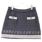 Chanel Cashmere Silk Blend Mohair Knit Zip Jacket Skirt Set — view 5