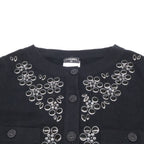 Chanel Visual Decoration CC Button Cashmere Knit Cardigan 36 — view 7