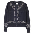 Chanel Visual Decoration CC Button Cashmere Knit Cardigan 36