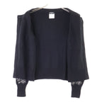 Chanel Visual Decoration CC Button Cashmere Knit Cardigan 36 — view 3