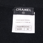 Chanel Visual Decoration CC Button Cashmere Knit Cardigan 36 — view 5