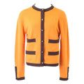 Chanel Cashmere 100 CC Logo Button Cardigan 38
