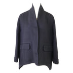 Hermes Double Face Cashmere Oversize Short Coat 40