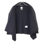 Hermes Double Face Cashmere Oversize Short Coat 40 — view 4