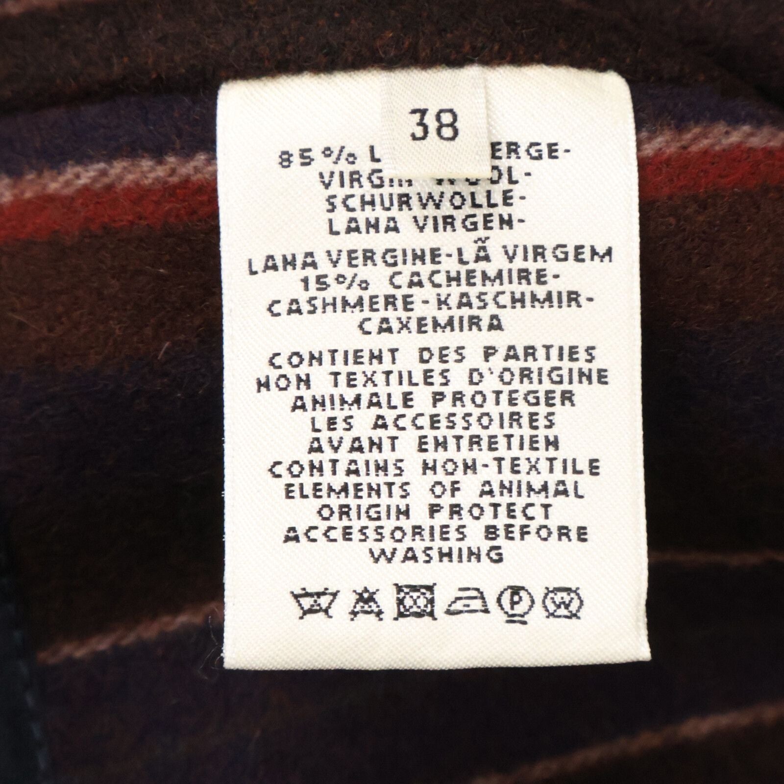 Hermes Series Button Wool Cashmere Chesterfield 38 Jacket — view 6