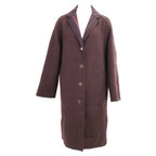 Hermes Series Button Wool Cashmere Chesterfield 38 Jacket