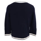 Chanel CC Logo Lion Button Cashmere Knit Cardigan 38 — view 3
