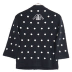 Chanel Dot Pattern Cashmere Knit Cardigan 36 — view 2