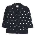 Chanel Dot Pattern Cashmere Knit Cardigan 36