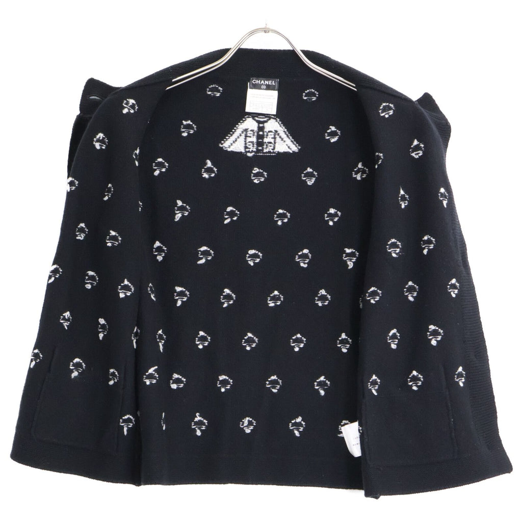Chanel Dot Pattern Cashmere Knit Cardigan 36 — view 3