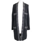 Chanel Cashmere Rib Knit Long Cardigan 38