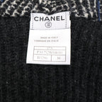 Chanel Cashmere Rib Knit Long Cardigan 38 — view 5