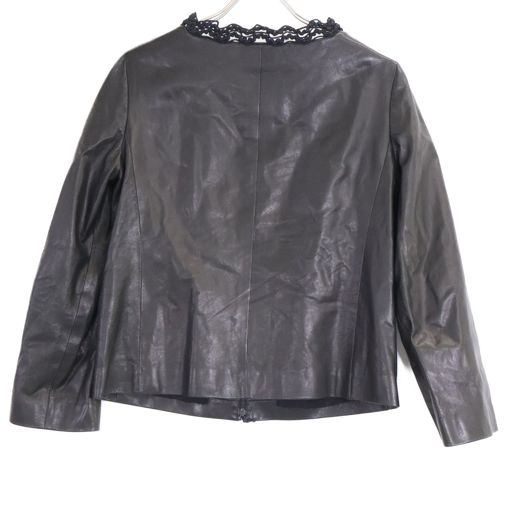 Chanel Lambskin Collarless Jacket 38 — view 2
