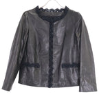 Chanel Lambskin Collarless Jacket 38