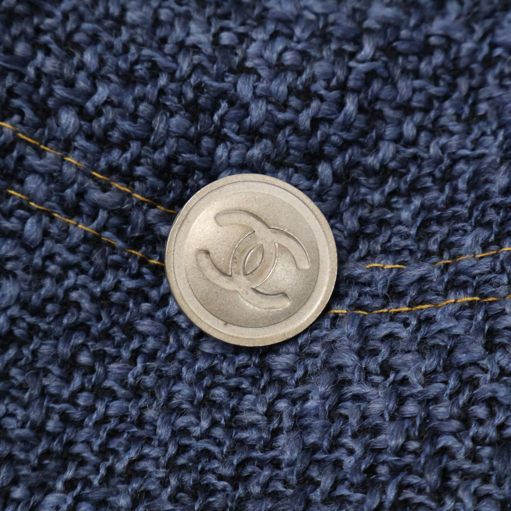 Chanel CC Logo Button Tweed Double Breasted 38 Jacket — view 7