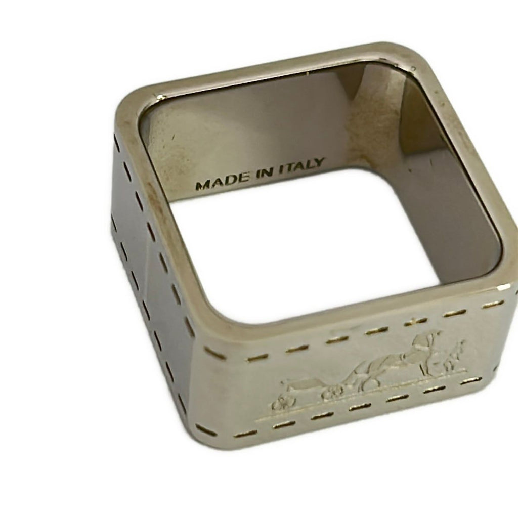 Hermes Scarf Ring Bolduc Silver — view 4