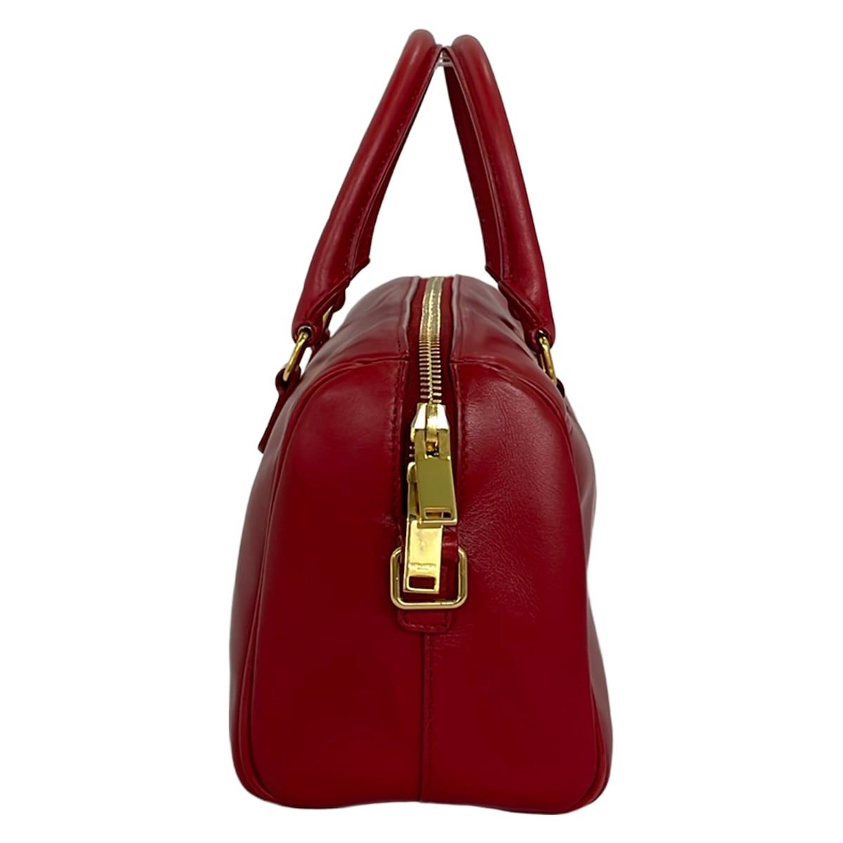 Saint Laurent Paris Handbag Classic Baby Duffle Red Leather — view 4