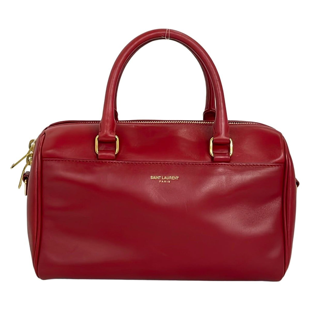 Saint Laurent Paris Handbag Classic Baby Duffle Red Leather