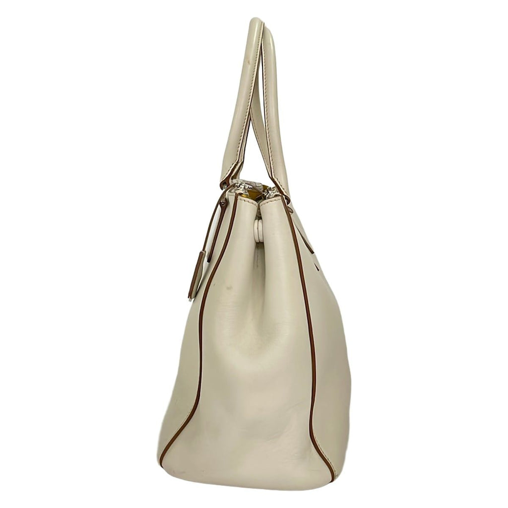 Prada Handbag Ivory Leather — view 4
