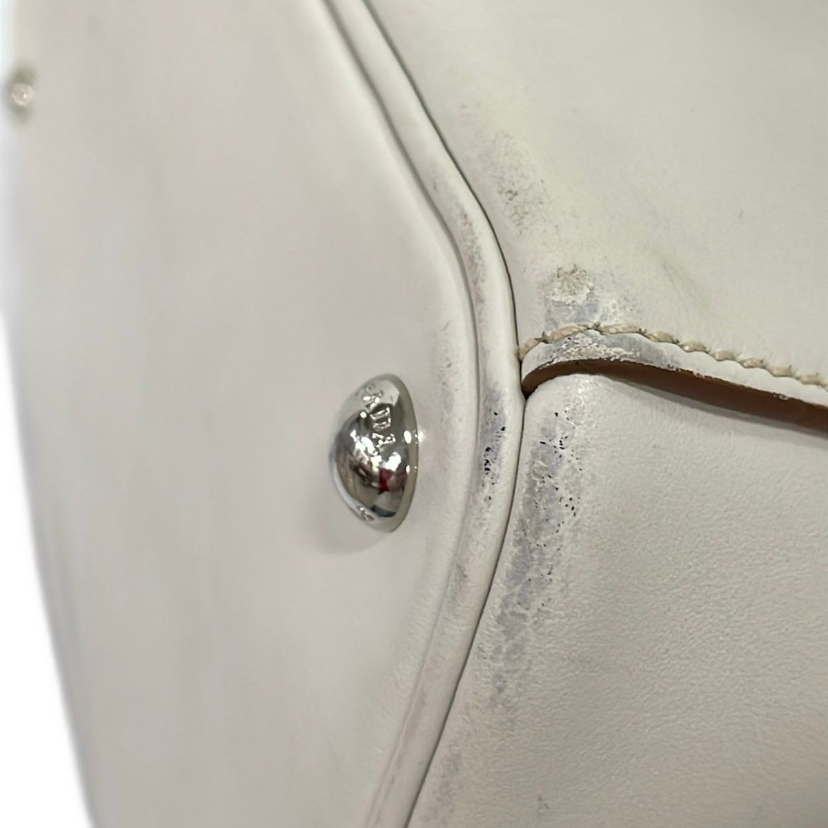 Prada Handbag Ivory Leather — view 6