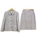 Chanel Skirt Suit Light Purple White