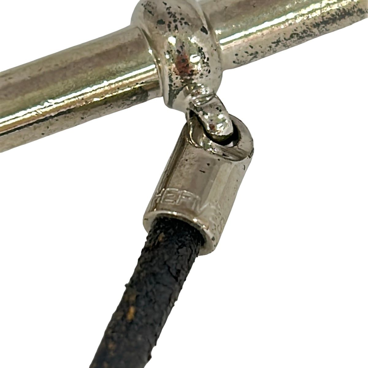 Hermes Bracelet Glenan Leather Black Silver — view 5