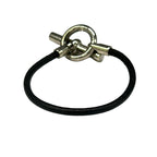 Hermes Bracelet Glenan Leather Black Silver — view 3