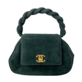 Chanel Handbag Dark Green Mini Gold