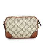 Gucci Shoulder Bag GG Emblem Mini Cross Beige Brown Supreme Canvas Leather — view 2