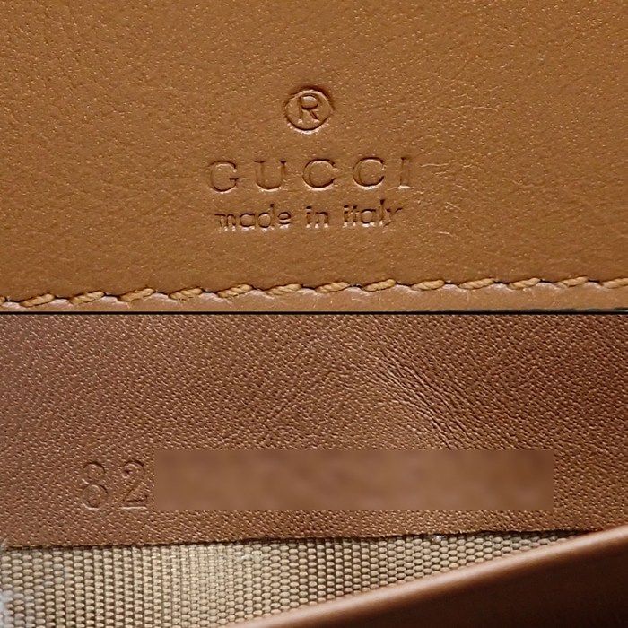 Gucci Shoulder Bag GG Emblem Mini Cross Beige Brown Supreme Canvas Leather — view 7