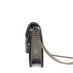 Gucci Shoulder Bag Dionysus Gray Leather Silver — view 3