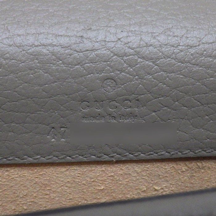 Gucci Shoulder Bag Dionysus Gray Leather Silver — view 6