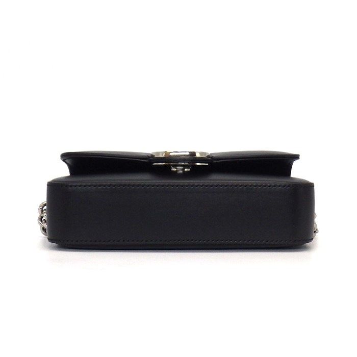 Gucci 2-Way 3way Petit GG Shoulder Bag Black Leather Silver — view 4